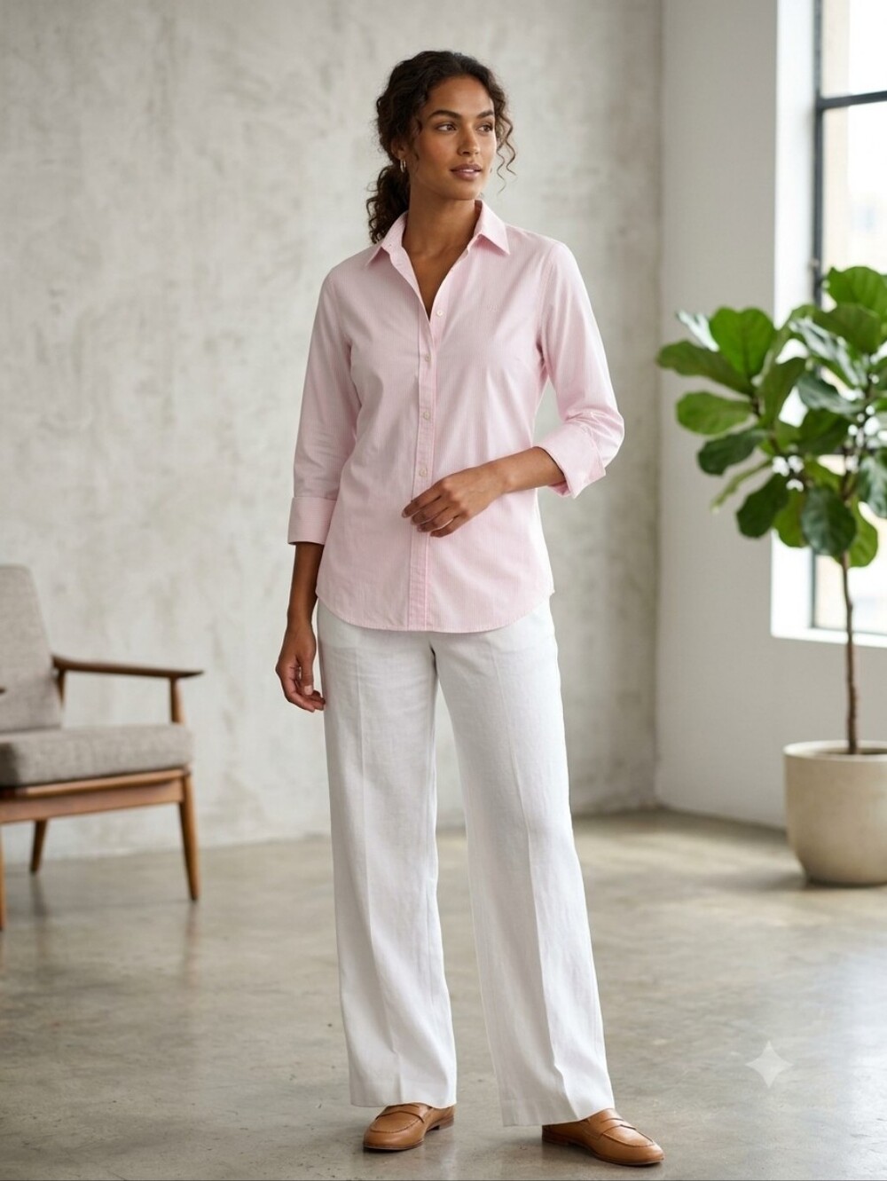 Ralph Lauren Non-Iron Stretch Cotton Button Down Shirt